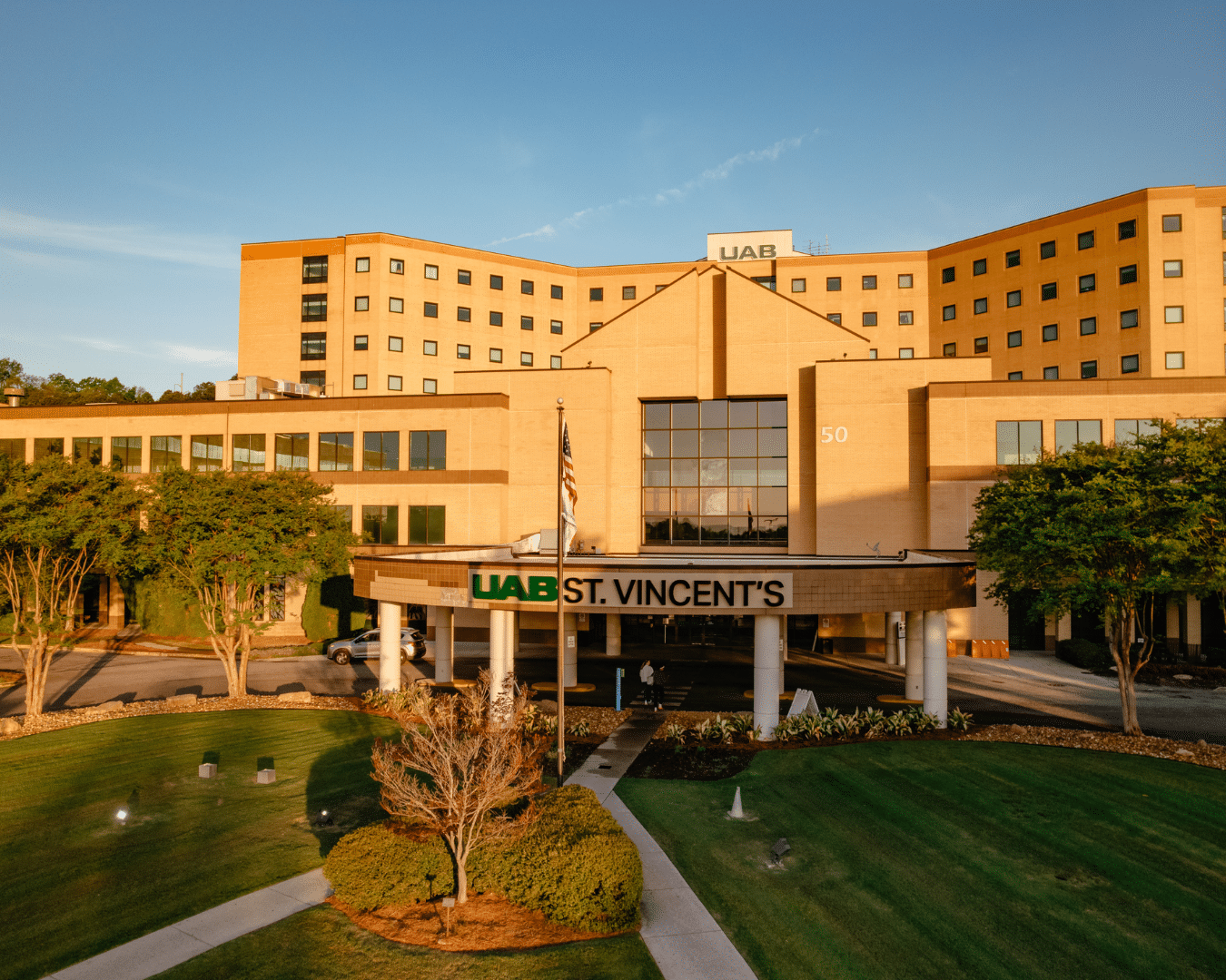 exterior of UAB St. Vincent's East hospital building